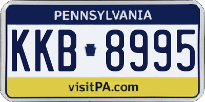 PA license plate KKB8995