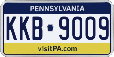 PA license plate KKB9009