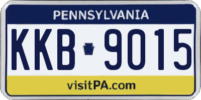 PA license plate KKB9015