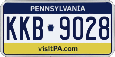PA license plate KKB9028