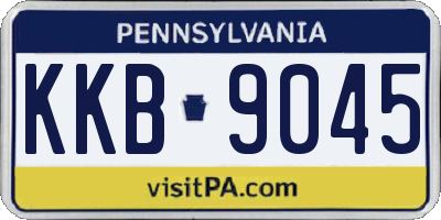 PA license plate KKB9045