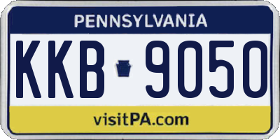 PA license plate KKB9050