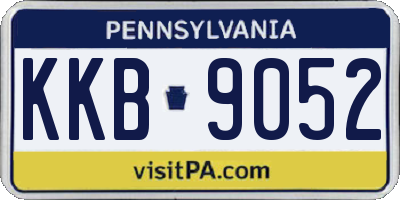 PA license plate KKB9052