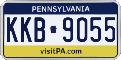 PA license plate KKB9055