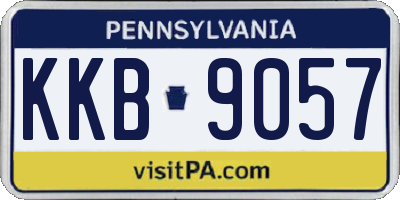 PA license plate KKB9057