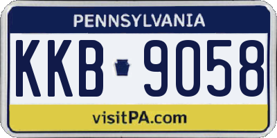 PA license plate KKB9058