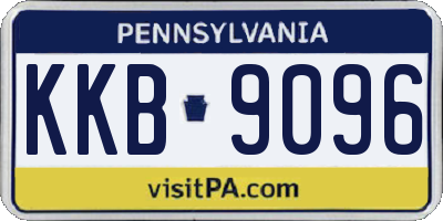 PA license plate KKB9096