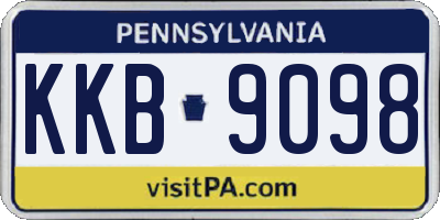 PA license plate KKB9098