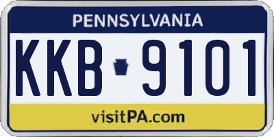 PA license plate KKB9101