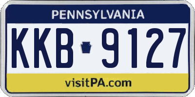 PA license plate KKB9127