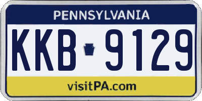 PA license plate KKB9129