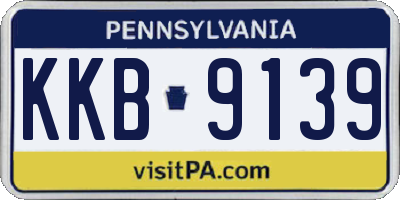 PA license plate KKB9139