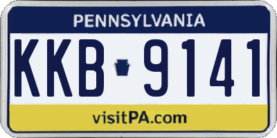 PA license plate KKB9141