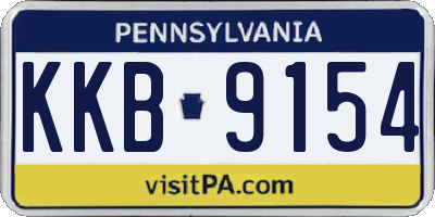PA license plate KKB9154