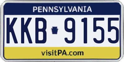 PA license plate KKB9155