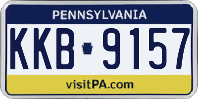 PA license plate KKB9157