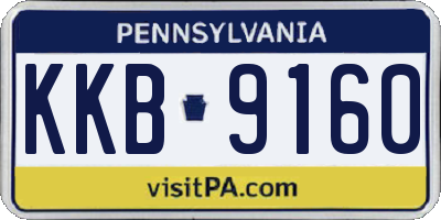 PA license plate KKB9160