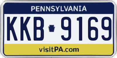PA license plate KKB9169
