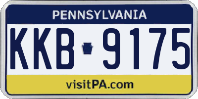 PA license plate KKB9175
