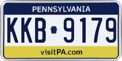 PA license plate KKB9179