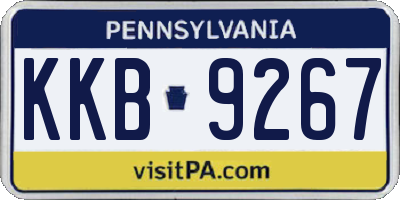 PA license plate KKB9267