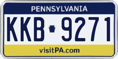 PA license plate KKB9271