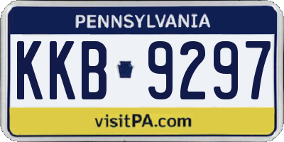 PA license plate KKB9297