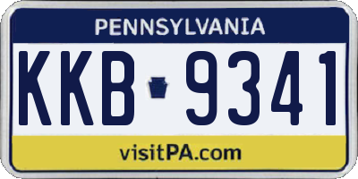 PA license plate KKB9341