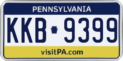 PA license plate KKB9399