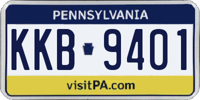 PA license plate KKB9401