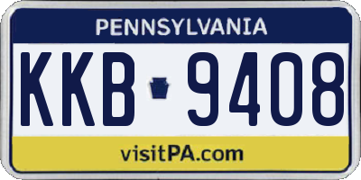 PA license plate KKB9408