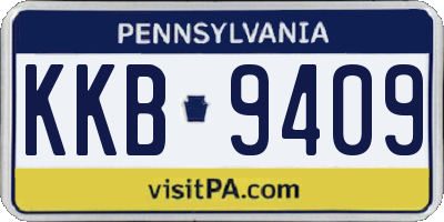 PA license plate KKB9409