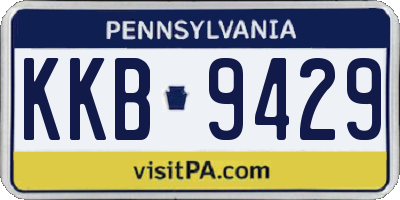 PA license plate KKB9429
