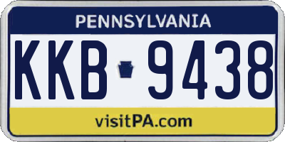PA license plate KKB9438