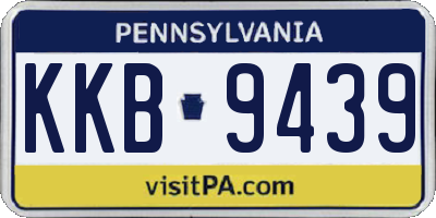 PA license plate KKB9439