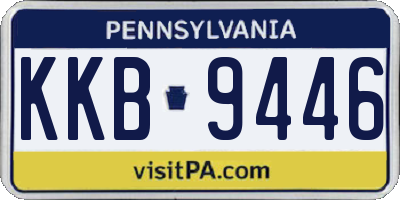 PA license plate KKB9446