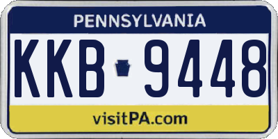 PA license plate KKB9448