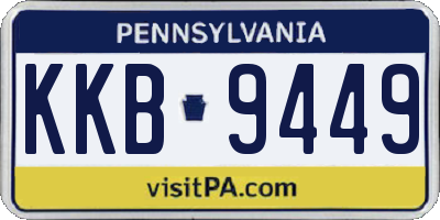 PA license plate KKB9449