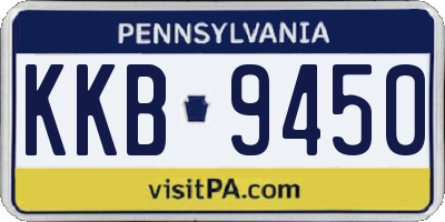 PA license plate KKB9450