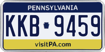 PA license plate KKB9459