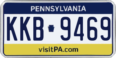 PA license plate KKB9469