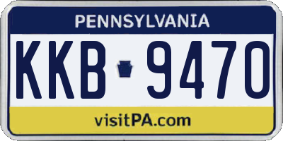 PA license plate KKB9470