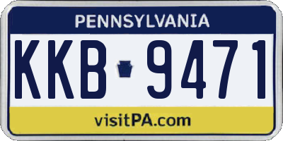 PA license plate KKB9471