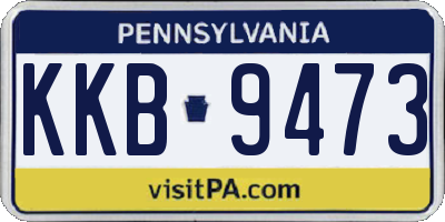 PA license plate KKB9473