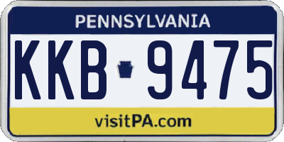 PA license plate KKB9475
