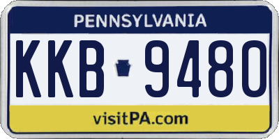 PA license plate KKB9480