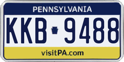 PA license plate KKB9488