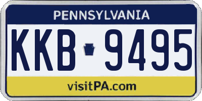 PA license plate KKB9495