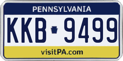 PA license plate KKB9499