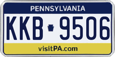 PA license plate KKB9506